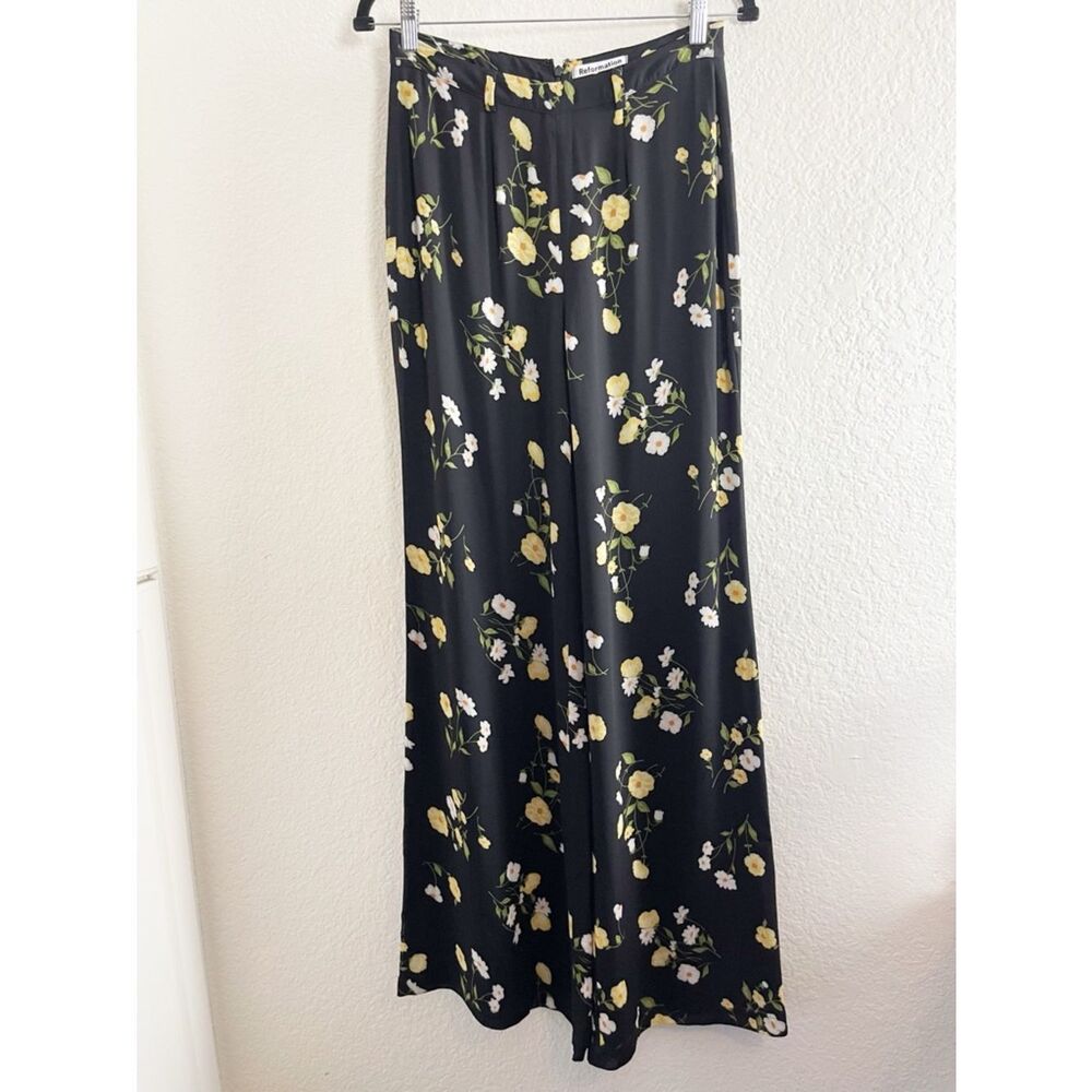 Reformation Starry Pant in a Floral Piazza Print. Wide leg floral boho pants - Picture 2 of 8